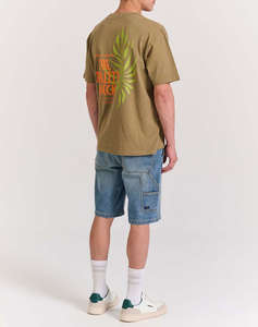 FUNKY BUDDHA Bluza de barbati Maneca Scurta Cu Imprimeu