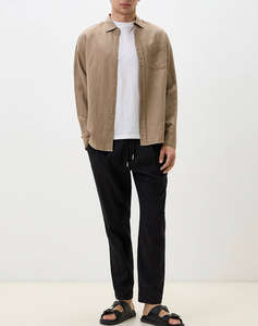 ANTONY MORATO MMTR00748FA800126 MIN OF 6 TROUSERS NEIL REGULAR FIT IN TWILL LINEN VISCOSE BLEND FABRIC PANTALONI DE BARBATI