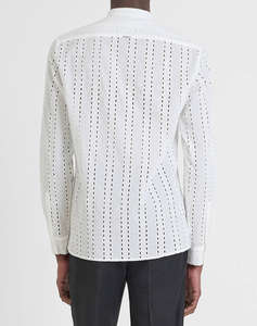 ANTONY MORATO MMSL00668FA440063 MIN OF 6 SHIRT MADRID REGULAR STRAIGTH FIT IN EMBROIDERED POPELINE COTTON FABRIC WITH LOGOED METAL BADGE CAMASA DE BARBATI