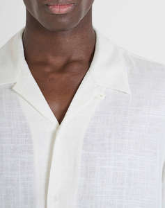 ANTONY MORATO MMSS00189FA400099 MIN OF 6 SHIRT HONOLULU RELAXED STRAIGHT FIT IN SOFT TOUCH VISCOSE LINEN BLEND FABRIC BLUZA DE BARBATI