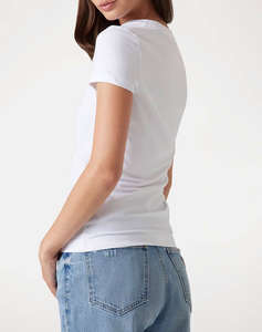 GUESS CN SS LOGO LACE TEE BLUZA DE DAMA