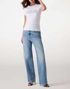 GUESS CN SS LOGO LACE TEE BLUZA DE DAMA