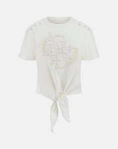 GUESS CN SS EYELET TONE ON TONE TEE BLUZA DE DAMA