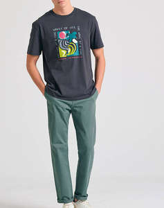 FUNKY BUDDHA Bluza de barbati Maneca Scurta Cu Imprimeu