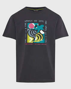 FUNKY BUDDHA Bluza de barbati Maneca Scurta Cu Imprimeu