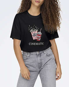 ONLY ONLBURST LIFE S/S POPCORN TOP BOX JRS
