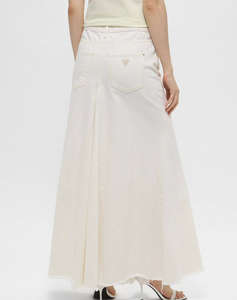 GUESS PANELED MAXI SKIRT FUSTA DE DAMA