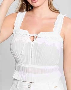 GUESS SL REYA GAUZE TOP BLUZA DE DAMA