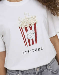 ONLY ONLBURST LIFE S/S POPCORN TOP BOX JRS