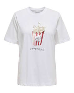 ONLY ONLBURST LIFE S/S POPCORN TOP BOX JRS