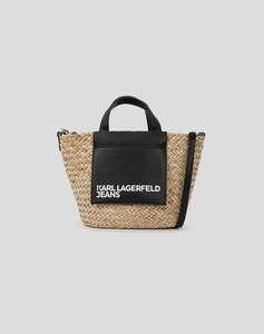 KARL LAGERFELD KLJ RAFFIA MINI TOTE (Dimensiuni: 22 x 22 x 13cm.)