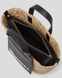KARL LAGERFELD KLJ RAFFIA MINI TOTE (Dimensiuni: 22 x 22 x 13cm.)