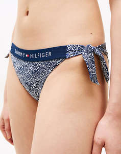 TOMMY HILFIGER CHEEKY SIDE TIE BIKINI PRINT