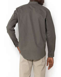 THE BOSTONIANS CAMASA BUMBAC ΛΙΝΟ CUSTOM FIT Plain COTTONLINEN Mao CustomFit