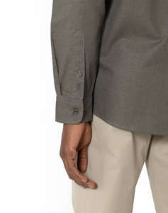 THE BOSTONIANS CAMASA BUMBAC ΛΙΝΟ CUSTOM FIT Plain COTTONLINEN Mao CustomFit