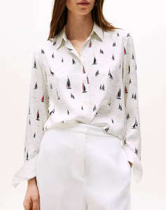 TOMMY HILFIGER FLUID VIS PRT REGULAR LS SHIRT