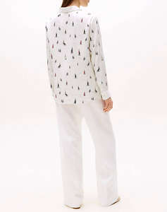 TOMMY HILFIGER FLUID VIS PRT REGULAR LS SHIRT