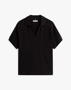 TOMMY HILFIGER LYOCELL OPEN-NK RELAXED POLO SS