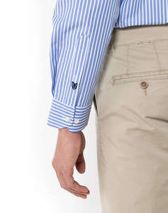 THE BOSTONIANS CAMASA ACORN POPLIN CUSTOM FIT Stripe POPLIN Semi-rex Custom FIT