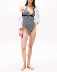 TOMMMY HILFIGER HALTER ONE PIECE RP PRINT