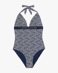 TOMMMY HILFIGER HALTER ONE PIECE RP PRINT