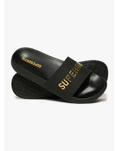 SUPERDRY D2 SDNA LUXE LOGO POOL SLIDE INCALTAMINTE DE DAMA