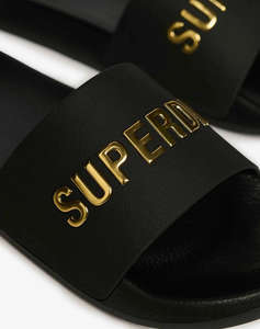 SUPERDRY D2 SDNA LUXE LOGO POOL SLIDE INCALTAMINTE DE DAMA