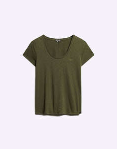 SUPERDRY D1 STUD SCOOP NECK TEE BLUZA DE DAMA
