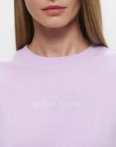 GUESS JEANS GJ SS CN BOXY EMBRO LOGO TEE BLUZA DE DAMA