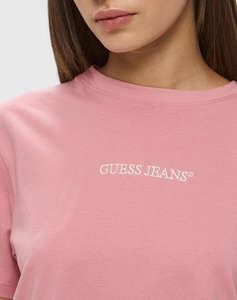 GUESS JEANS GJ SS CN BOXY EMBRO LOGO TEE BLUZA DE DAMA