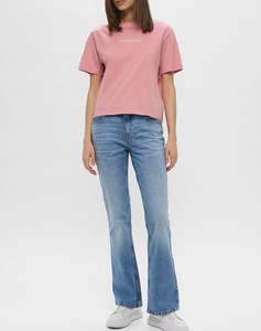 GUESS JEANS GJ SS CN BOXY EMBRO LOGO TEE BLUZA DE DAMA