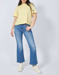 GUESS JEANS GJ SS CN BOXY EMBRO LOGO TEE BLUZA DE DAMA
