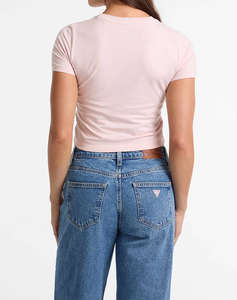 GUESS JEANS GJ SS CN BABY EMB ST - MID ORGANIC STRETCH JERSEY 180 BLUZA W