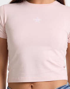 GUESS JEANS GJ SS CN BABY EMB ST - MID ORGANIC STRETCH JERSEY 180 BLUZA W
