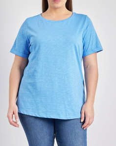 PARABITA Basic bluza de bumbac cu maneca scurta cu rever
