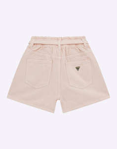 GUESS RIGID BULL DENIM SHO - COTTON RIGID TWILL SHORTS DE COPII GIRL