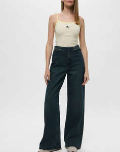 GUESS JEANS GJ EMB STAR TANK TOP - ORG CO JERSEY YD STRETCH 180 BLUZA W