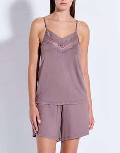 JEANNETTE PIJAMA BERMUDE DANTELA