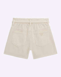 GUESS RIGID BULL DENIM SHO - COTTON RIGID TWILL SHORTS DE COPII GIRL