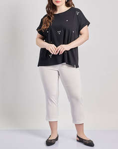 PARABITA Pantaloni elastici capri-colanti