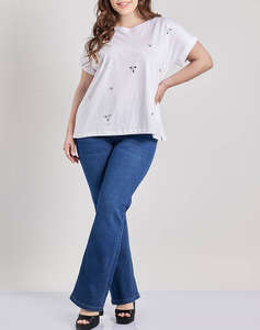PARABITA Bluza mako cu strass