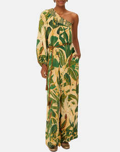 FARM RIO TROPICAL ISLA BEIGE JUMPSUIT
