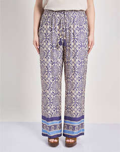 PARABITA Pantaloni boho din satin