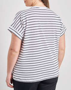 PARABITA Bluza din bumbac cu dungi