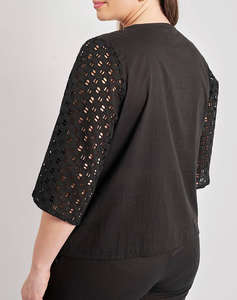 PARABITA Bluza broderie, boxy