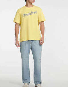 GUESS JEANS GJ SS CN REG 1981 TE - MID ORGANIC HEAVY JERSEY 205 BLUZA DE BARBATI