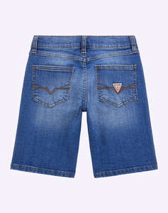 GUESS STRETCH DENIM SHORTS - CO CRISSCROSS COMFORT INDIGO SHORTS DE COPII BOY