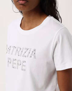 PATRIZIA PEPE MAGLIA/T-SHIRT ASPETTO GENERIC BLUZA DE DAMA