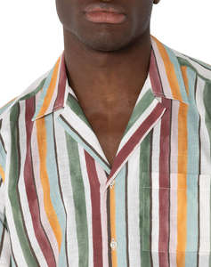 THE BOSTONIANS CAMASA CHARLES IN BUMBAC CUSTOM Print LINEN COTTON Bayron Custom FIT