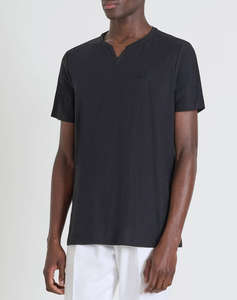 ANTONY MORATO MMKS02483FA100246 MIN OF 6 T-SHIRT REGULAR FIT IN SLUB COTTON FABRIC WITH EMBROIDERY LOGO ON FRONT BLUZA DE BARBATI